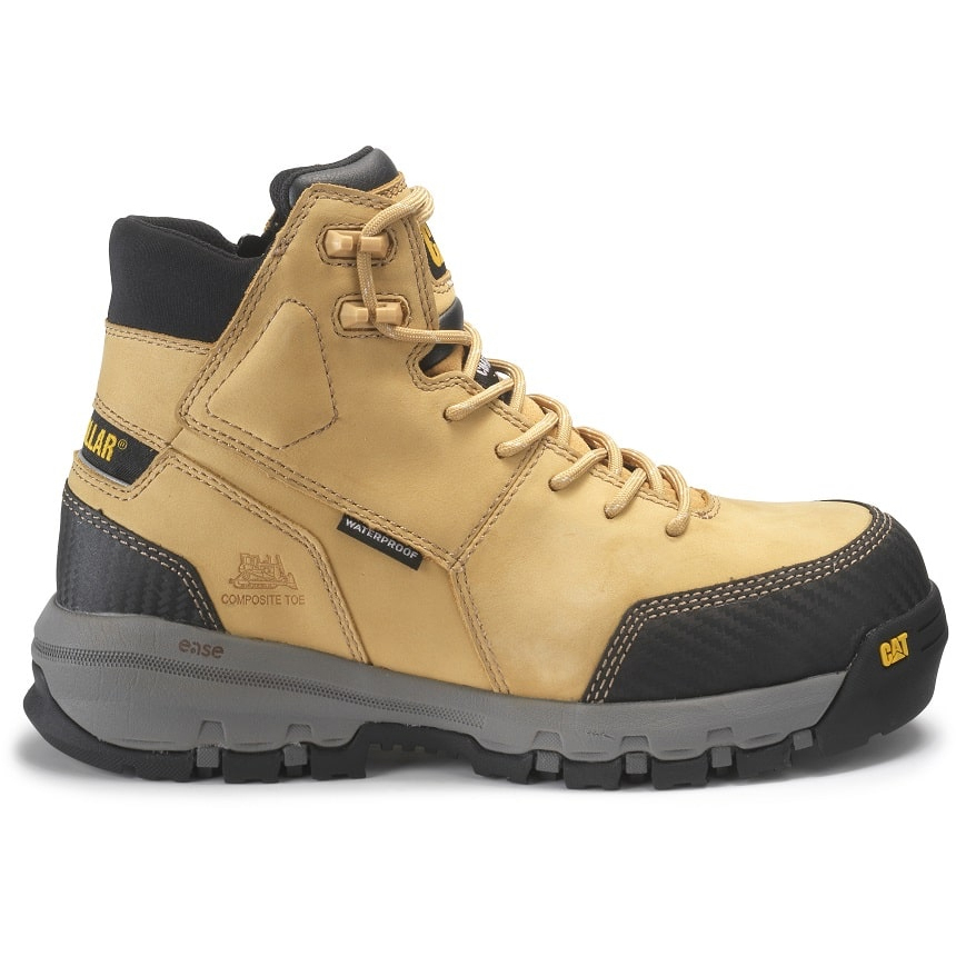 Caterpillar Men's Device Waterproof Ct Work Boots Orange CAT-69571